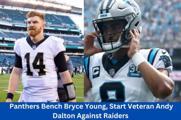 Panthers Bench Bryce Young, Start Veteran Andy Dalton Against Raiders