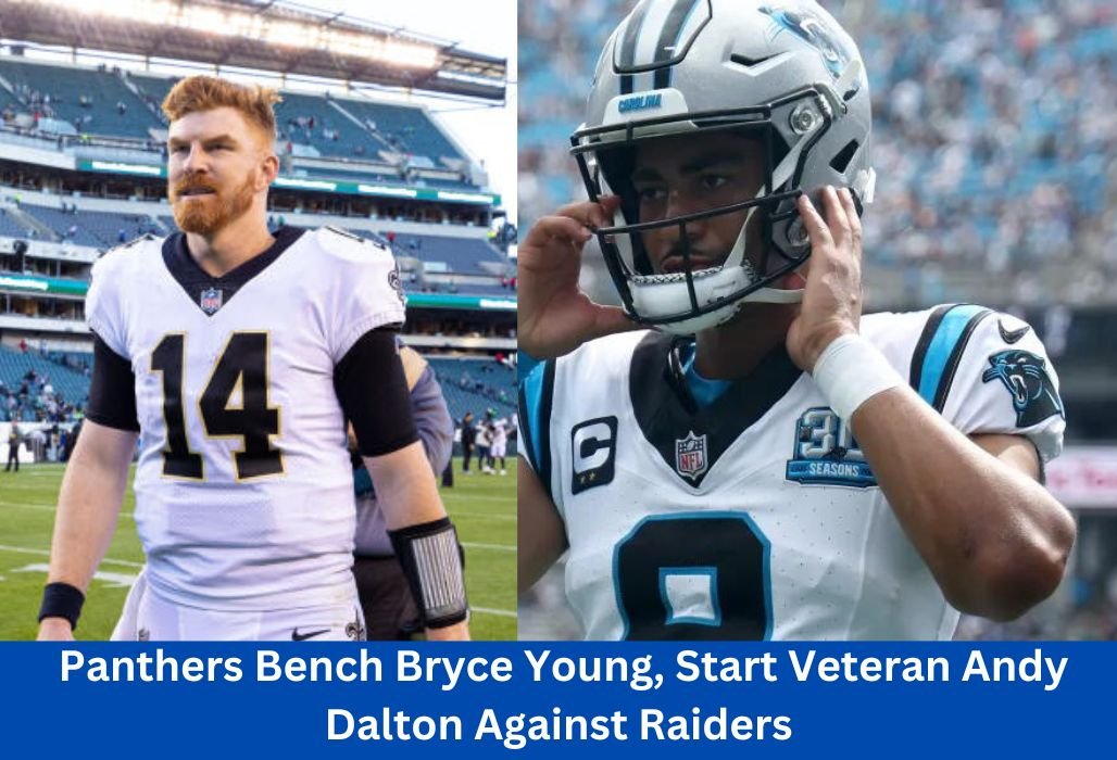 Panthers Bench Bryce Young, Start Veteran Andy Dalton Against Raiders